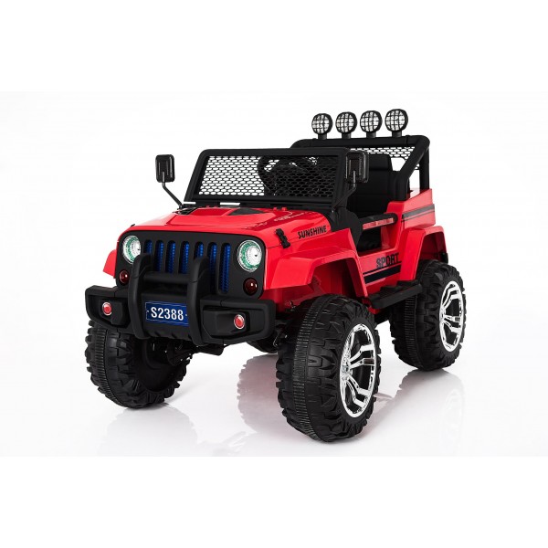 Monster Jeep 4x4 Rood